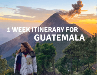 1 week itinerary guatemala